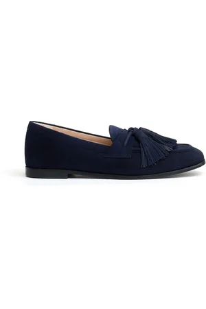 Stuart Weitzman Skor, Dam, 37 1/2 EU, Blå Loafers