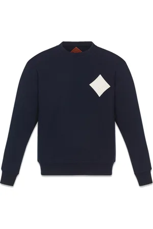 MCM Sweatshirts & Hoodies, Herr, L, Läder, Bouclé sweatshirt med logotypmärke