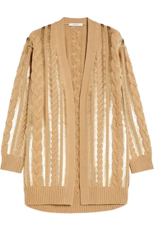 Max Mara Stickade tröjor & koftor, Dam, M, Micro Suede Jacka