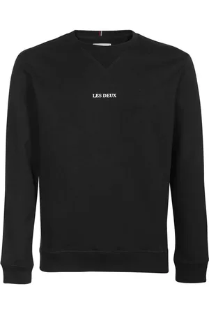 Les Deux Sweatshirts & Hoodies, Herr, S, Bomull, Bomulls Sweatshirt med Rund Hals