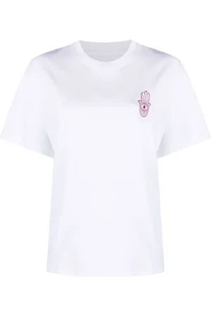 Stand Studio Topp, Dam, L, Bomull, Casual Kortärmad Vit T-shirt