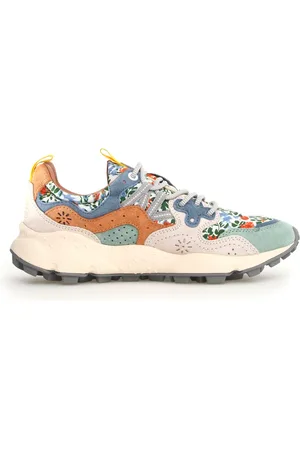 Flower Mountain Skor, Dam, 37 EU, Mocka, Multifärgade Blommiga Sneakers