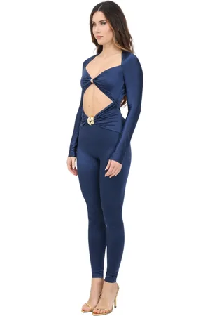Elisabetta Franchi Jumpsuits & Playsuits, Dam, M, Elegant jumpsuit med drapering