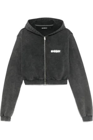 MISBHV Sweatshirts & Hoodies, Dam, S, Bomull, Svart Sweatshirt Komfort Stil Klassisk Passform
