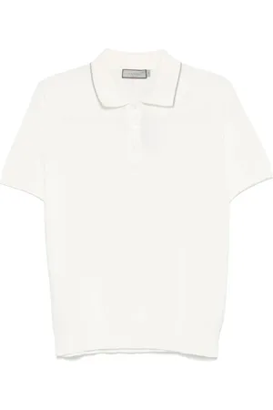 CANALI Topp, Herr, M, Bomull, Finstickad pikétröja