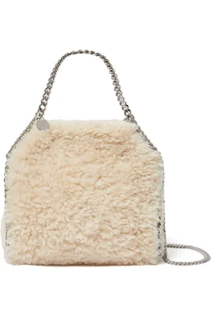 Stella McCartney Väska, Dam, ONE Size, Fuskpäls, Fuskpälsaxelremsväska med kedja