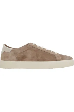 Brunello Cucinelli Skor, Herr, 41 EU, Mocka, Låga sneakers i mocka med logotyp
