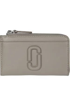 Marc Jacobs Accessoarer, Dam, ONE Size, Läder, Stilren Multiplånbok med Dragkedja Upptill