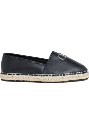 Calvin Klein Skor, Dam, 39 EU, Läder, Espadrille Re-Lock Damskor