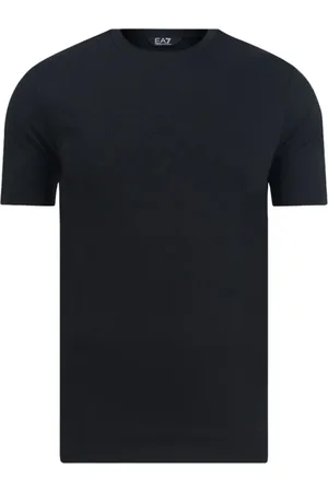 EA7 Topp, Herr, L, Kortärmad T-shirt med Rund Halsringning