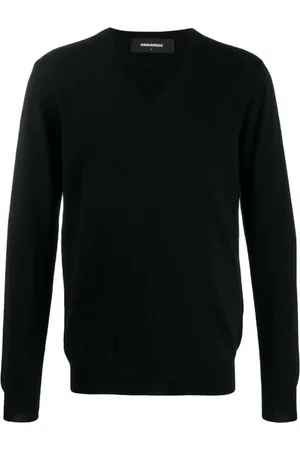 Dsquared2 Stickade tröjor & koftor, Herr, L, V-ringad stickad T-shirt