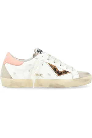 4b12 Skor, Dam, 38 EU, Leopardmönster Rosa Vit Supreme