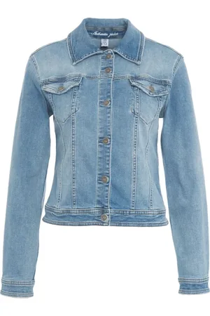 Liu Jo Jacka, Dam, L, Denim, Blå Denimjacka med Kent Krage