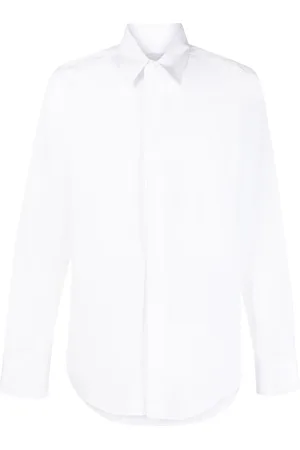 Lanvin Skjorta, Herr, L, Bomull, Slim Fit Vit Skjorta