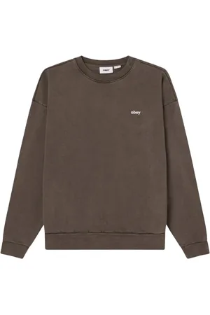 Obey Sweatshirts & Hoodies, Herr, XL, Bomull, Pigment Crew Sweatshirt