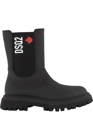 Dsquared2 Skor, Dam, 40 EU, Logo Print Urban Hiking Chelsea Boots