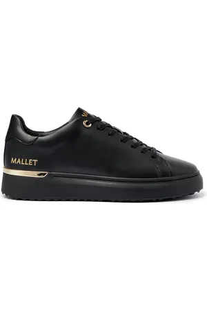 Mallet Skor, Herr, 46 EU, Läder, Grftr Lite Triple Gold Sneakers