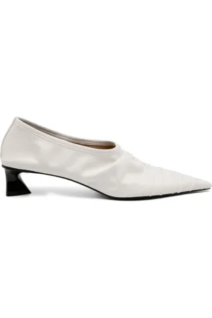 Stella McCartney Skor, Dam, 38 EU, Polyester, Elsa Pumps med rynk och kitten heel