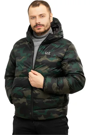EA7 Jacka, Herr, M, Polyester, Vändbar jacka med huva
