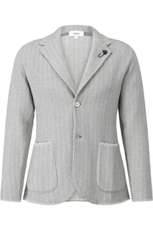 LARDINI Jacka, Herr, XL, Bomull, Zigzagmönstrad bomullsblazer