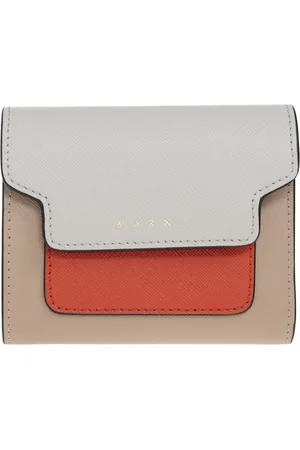 Marni Accessoarer, Dam, ONE Size, Läder, Trifold Plånbok