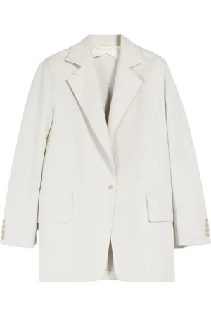 Max Mara Jacka, Dam, S, Polyester, Oversized Pinstripe Blazer