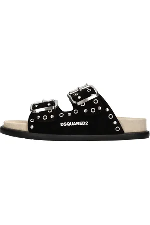 Dsquared2 Skor, Dam, 37 EU, Läder, Sandaler Svart