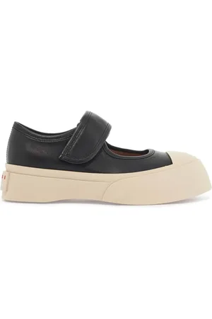Marni Skor, Dam, 40 EU, Läder, Chunky Platform Läder Mary Jane Sneakers