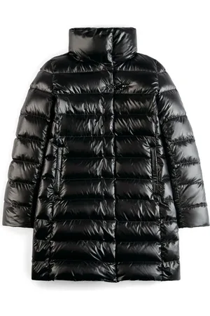 FAY Jacka, Dam, XL, Nylon, Lång Dunjacka Med Hake