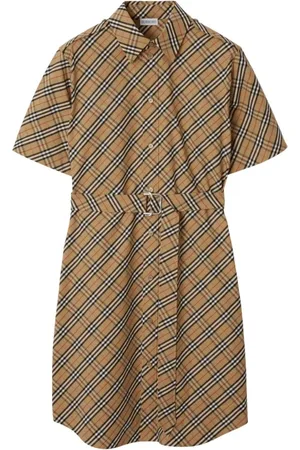 Burberry Klänning, Dam, 2Xs, Bomull, Rutig bomullsklänning