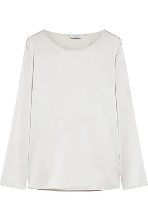 Max Mara Topp, Dam, S, Silkessatinblus