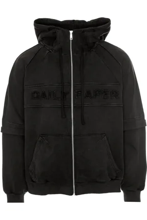Daily paper Sweatshirts & Hoodies, Herr, XL, Bomull, Washed Hooded Zip Jacket