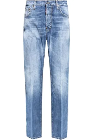 Dsquared2 Jeans, Herr, M, Bomull, Washed Straight-Leg Jeans