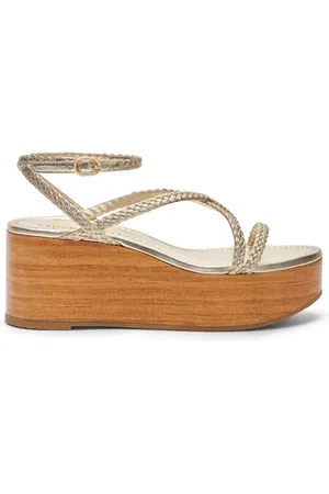 Stuart Weitzman Skor, Dam, 38 1/2 EU, Mocka, Wovette Wedge