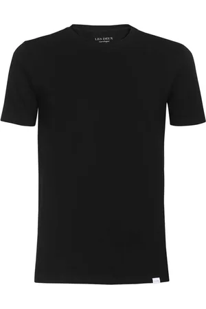 Les Deux Topp, Herr, M, Bomull, Ribbad T-shirt med Rund Hals