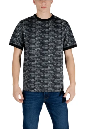EA7 Topp, Herr, L, Bomull, Kortärmad bomulls-T-shirt