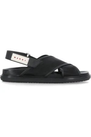 Marni Skor, Dam, 38 EU, Läder, Fussbett Sandaler