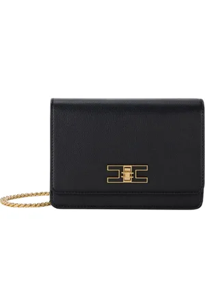 Elisabetta Franchi Väska, Dam, ONE Size, Läder, Crossbody-väska med kedjerem