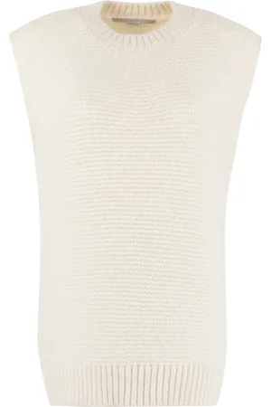 Stella McCartney Stickade tröjor & koftor, Dam, S, Mjuk Alpacka Blandningströja