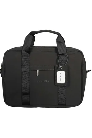 Les Deux Väska, Herr, ONE Size, Nylon, Nylonportfölj med avtagbar logotypberlock