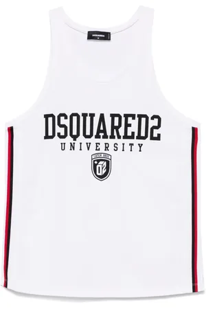 Dsquared2 Topp, Herr, L, Bomull, Vit Tanktopp
