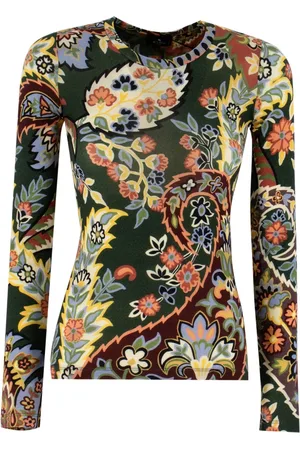 Etro Topp, Dam, M, Polyester, Paisley Chic Tröja