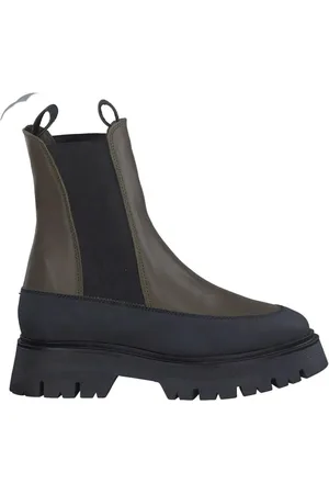 Tamaris Skor, Dam, 40 EU, Läder, Stilrena gröna läderboots