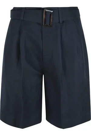 Woolrich Shorts, Dam, W28, Linne, Blå Linne Bermuda Shorts