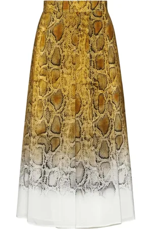 Max Mara Kjol, Dam, M, Orche Print Silk Skirt