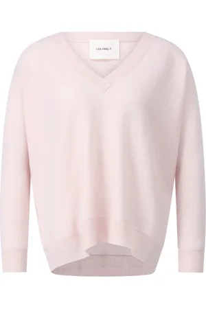 Lisa Yang Stickade tröjor & koftor, Dam, M, Cashmere V-Neck Pullover