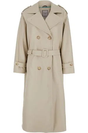 Urban Code Kappa, Dam, S, Dubbelknäppt Trenchcoat i Tech-tyg