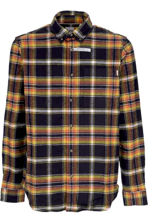 Timberland Skjorta, Herr, XL, Bomull, Långärmad flanellskjorta med rutmönster