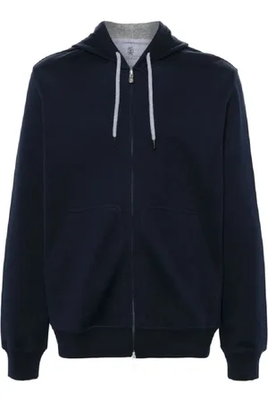 Brunello Cucinelli Sweatshirts & Hoodies, Herr, XL, Bomull, Lyxig huvtröja