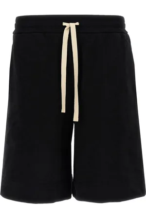 Jil Sander Shorts, Herr, L, Bomull, Svarta bomullsbermudashorts